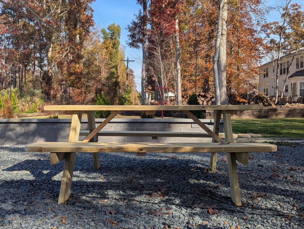 Outdoor adult picnic table