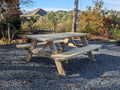 Outdoor adult picnic table